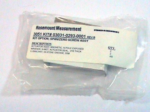 Rosemount measurement 3051 kit 03031-0293-0001 rev b span/zero srew ass. nos nib for sale