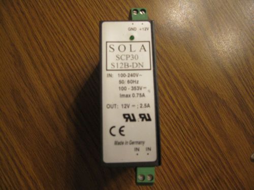 (NEW) SOLA SCP30 S12B-DN POWER SUPPLY 100-240V  50/60H