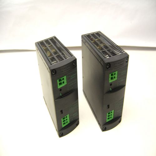 Lot of 2 murr elektronik mcs5-115/24 single phase switch mode dc power supplies for sale