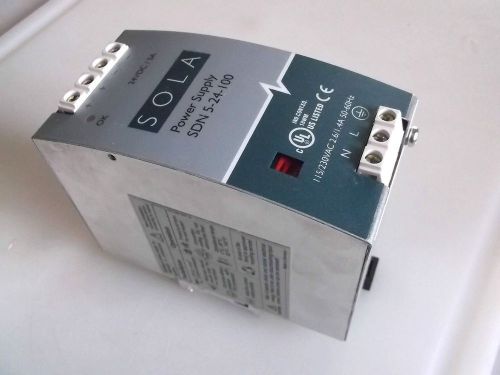 Sola Power Supply SDN 5-24-100 SDN5-24-100 24 VDC 5 Amp