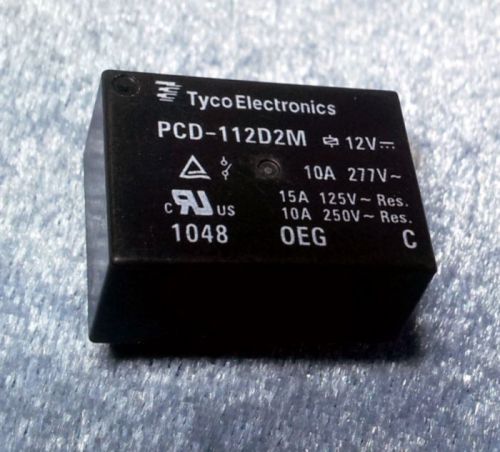 Tyco PCD-112D2M 12VDC 10A PCB Relay PCD
