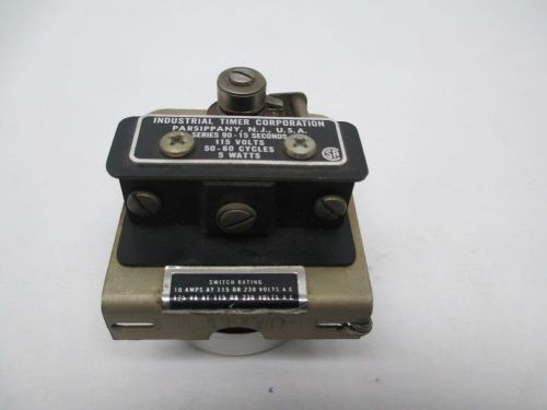 New industrial timer corporation series 90-15s sec timer 115v-ac 5a amp d291894 for sale