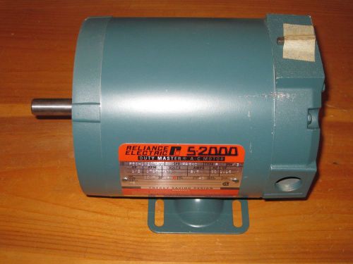 Reliance electric s-2000 duty master ac motor 1/2 hp 200 volts 172 rpm 2.5a new for sale