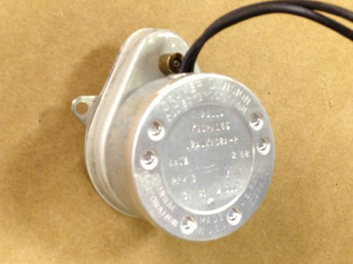 Cramer Synchronous Gear Motor 120V 3 rpm- 1/8&#034; shaft  NOS