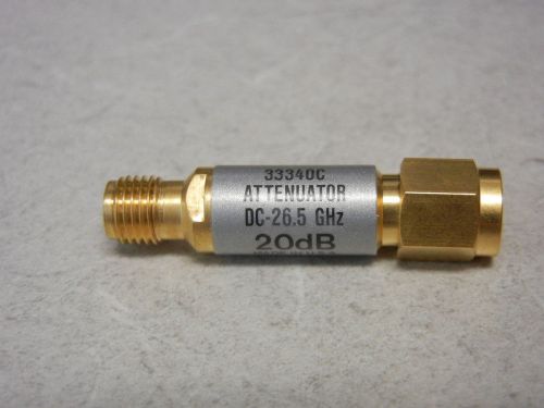 Agilent HP 33340C ( 8493C ) 20 dB Coaxial Fixed Attenuator 26.5 GHz Tested