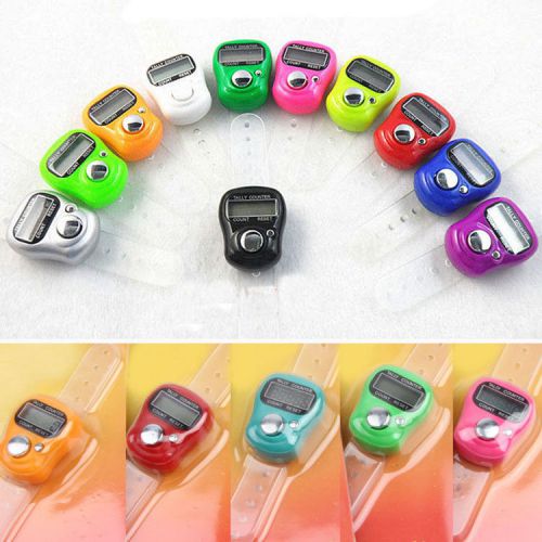For praying stitch marker and row lcd electronic digit tally counter with ring for sale
