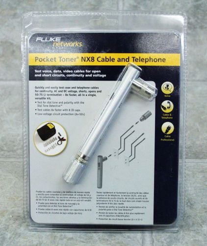 Fluke Networks PTNX8-CABLE Advanced Pocket Toner NX8 Cable Tester Kit - NIB
