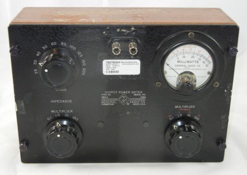 Vintage General Radio Type 583-A Output Power Meter , Calibrated 03 2011