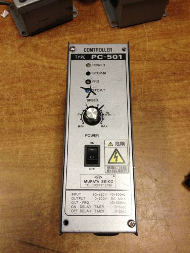 Murata seiko pc-501 vibratory feeder controller for sale