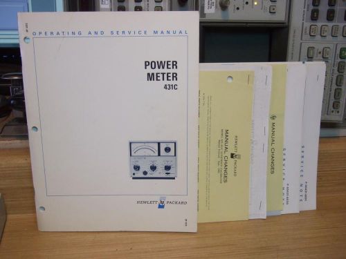 HP 431C Power Meter Operating and service manual