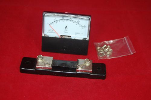 DC 50A  Analog Ammeter Panel AMP Current Meter DC 0-50A  with Shunt