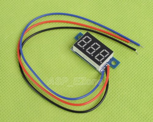 1pcs Blue LED Panel Meter Digital Voltmeter DC 0-99.9V New