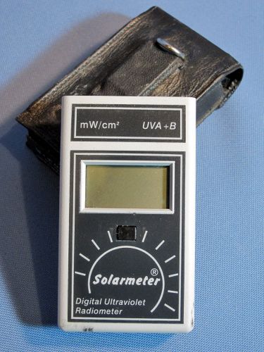 Solarmeter Model 5.0 Digital Ultraviolet Radiometer in OrigLeather Case(re:#12))
