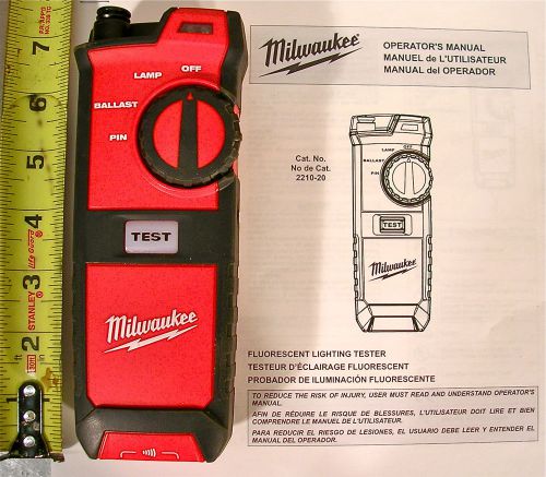 Milwaukee model no. 2210-20, fluorescent lamp and ballast tester for sale