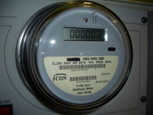Sensus ICON Electronic Electric WATTHOUR METER 240v with PUSH BUTTON RESET