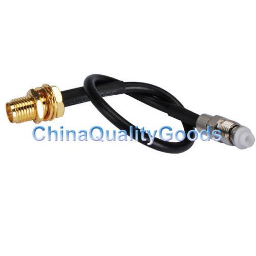Industrial cable assembly 15cm RG174 FME female to RP-SMA female straight