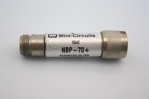 Mini-Circuits NBP-70+ 63-77MHz RF Coaxial BandPass Filter BPF TESTED by the spec