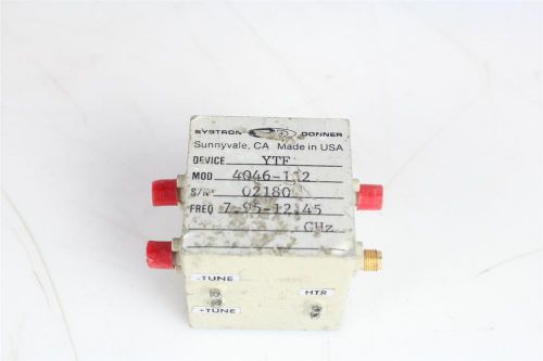 Systron Donner YIG Filter Model 4000-114 7.95-12.45GHz