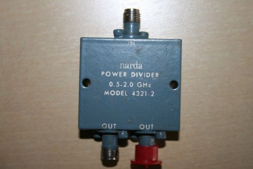 NARDA POWER DIVIDER  MODEL 4321-2  .05-2.0GHZ