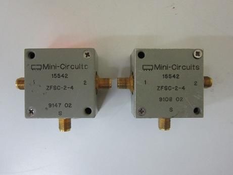 LOT OF 2 MINI CIRCUITS ZFSC-2-4 POWER SPLITTER / COMBINER