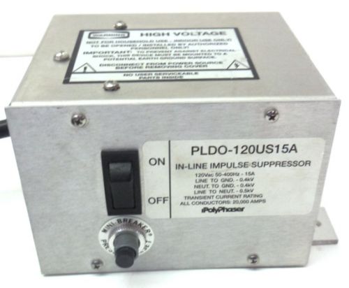Polyphaser heavy-duty ac surge protector,  pldo-120us -15a, new for sale