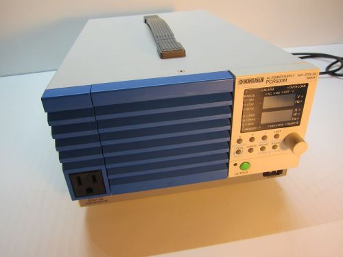 Kikusui pcr500m variable freq/volt ac power supply.  output capacity 500va for sale