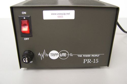 6665m tripp lite pr-15b precision regulated dc power supply 13.8v dc / 15 amp for sale