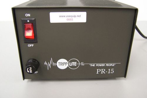 6665m TRIPP LITE PR-15B PRECISION REGULATED DC POWER SUPPLY 13.8V DC / 15 AMP