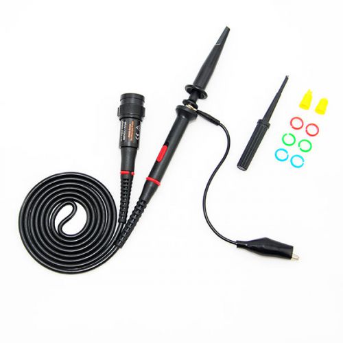 2x shrouded bnc q9 to p6100 100mhz oscilloscope clip probe testing tool x1 x10 for sale