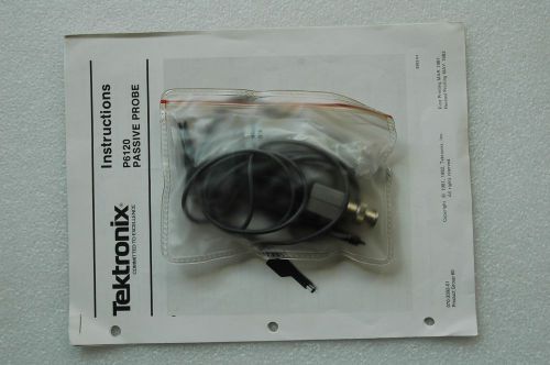 GENUINE TEKTRONIX P6120 10X  60Mhz Oscilloscope Probe, Manual, Accessory Bag
