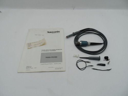 TEKTRONIX P6009 120 MHz 100X Oscilloscope Probe, Readout BNC Parts or Repair
