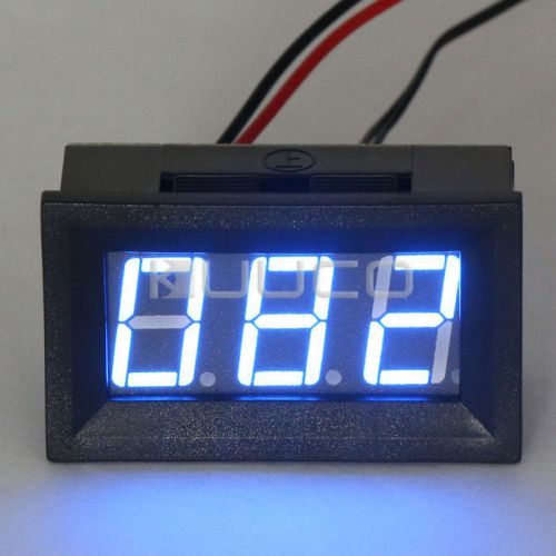 Digital Fahrenheit Panel Temperature Thermometer 0-167°F Blue LED Thermo Meter