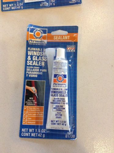 12 tubes permatex 81730 flowable silicone windshield &amp; glass sealer 1.5 oz for sale