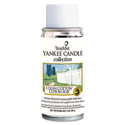 4 PACK-TimeMist YANKEE CANDLE, Clean Cotton Pur- 4 PACK