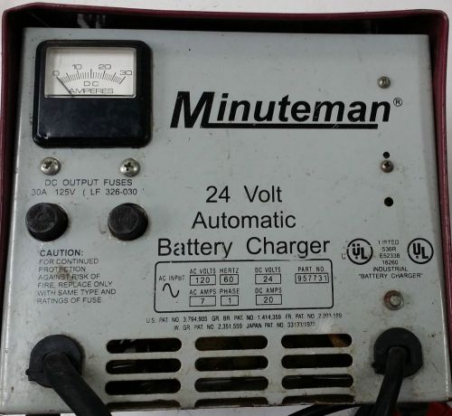 Minuteman  Automatic Battery Charger 24 V 12 Amp Floor Scrubber Sweeper