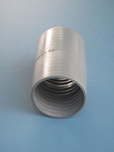 2&#034; gray double threaded vacuum hose connector for sale