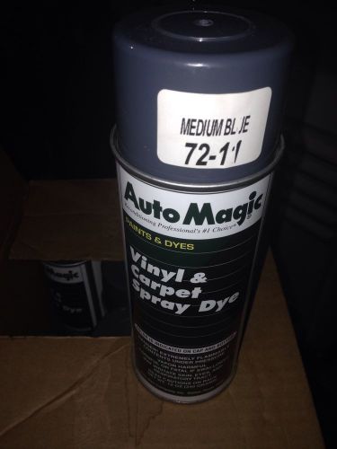 Auto magic - vinyl, plastic &amp; carpet dye - medium blue case of 12 cans for sale