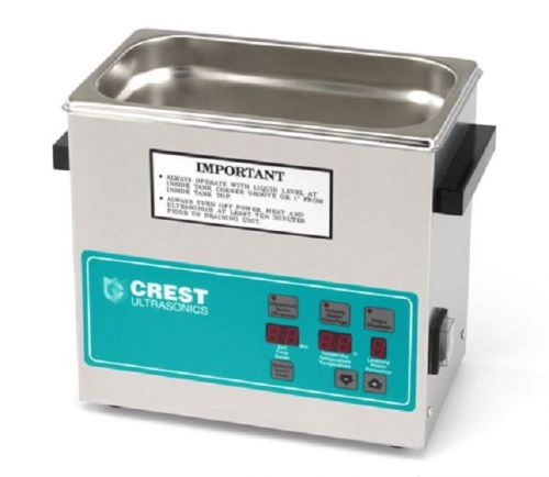 New crest 3/4 gallon cp230d ultrasonic heated cleaner for sale