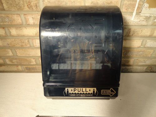 Multi-roll double industrial commercial paper towel dispenser translucent smoke for sale