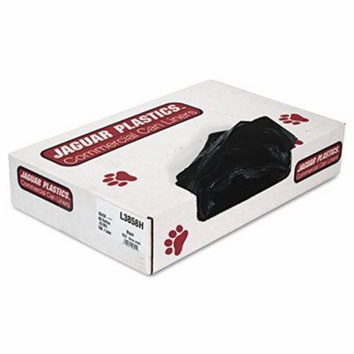 Industrial Strength 60 Gallon Black Can Liners, 100 per carton (JAGL3858H)