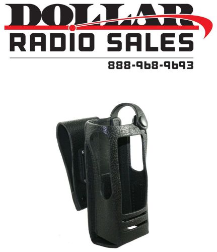 New motorola pmln5020c mototrbo leather case swivel loop xpr6300 xpr6550 radios for sale