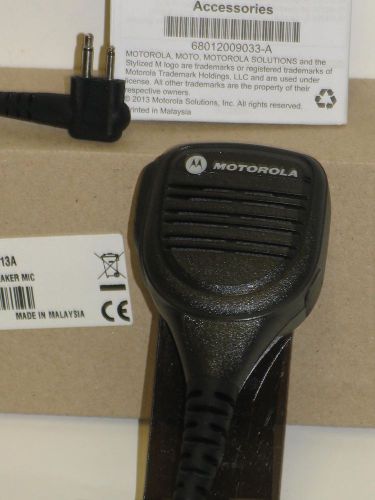 Motorola remote speaker microphone pmmn4013a rx-jack 2-pin cp200, pr400 new for sale