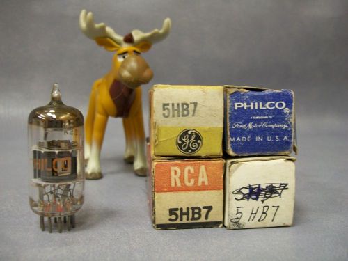 5HB7 Vacuum Tubes  Lot of 4  GE / Philco / RCA