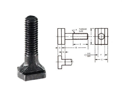 1/2-13 x 2 inch t-slot bolt for sale