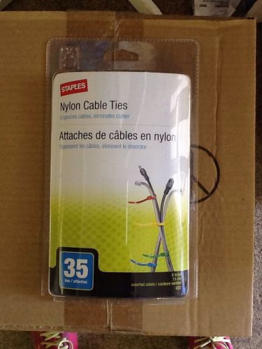 Stapes brand, BRAND NEW 35 Colored Nylon Cable Ties