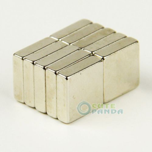 Lot 20 pcs super strong block cuboid magnets 10 x 10 x 3 mm rare earth neodymium for sale