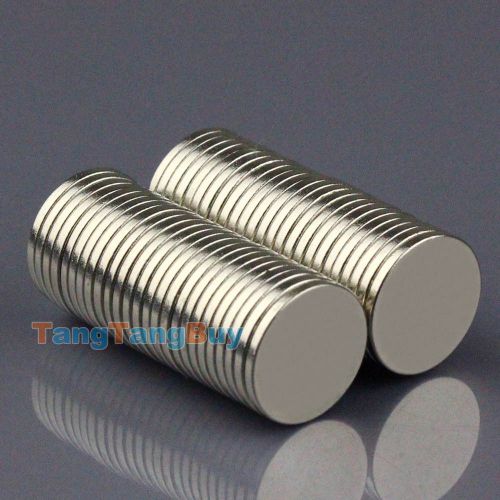 50pcs Super Strong Disk Disc Round Magnets 15mm x 1.5mm Rare Earth Neodymium N50