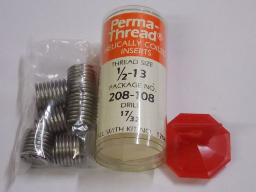 6 Inserts Perma-Thread Helicoil Thread Inserts 1/2 - 13