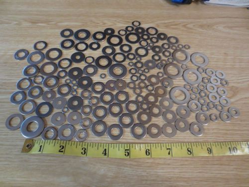 LOT OF 1000 STAINLESS STEEL FLAT WASHERS VARIOUS SIZES