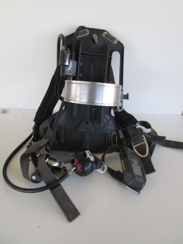 MSA MMR FireHawk 4500psi SCBA pack frame harness with PASS and CBRN regulator